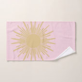 Soleil Initial Personnalisé (Serviette à main)