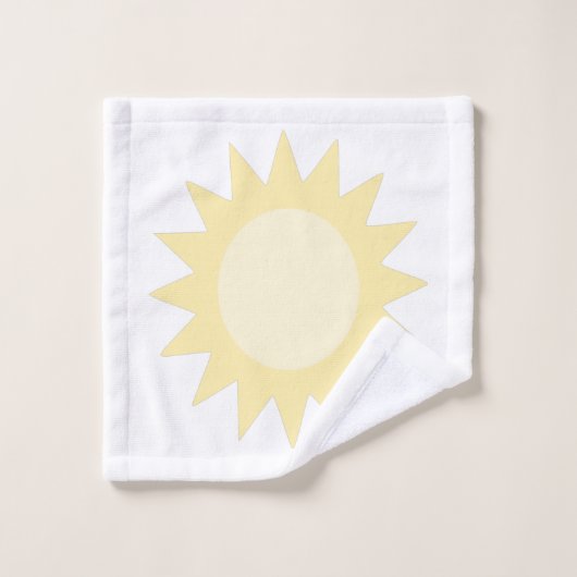 Soleil jaune or (Gant de toilette)