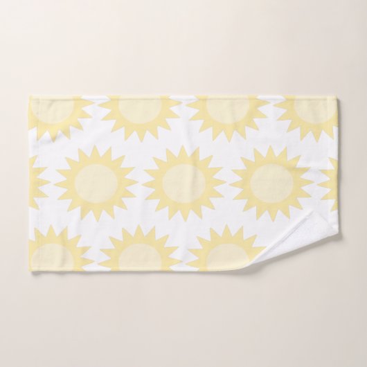 Soleil jaune or (Serviette à main)