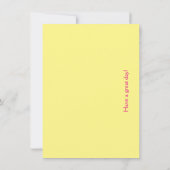 Soleil joyeux et coloré - carte à plat (Dos)