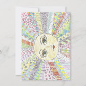 Soleil joyeux et coloré - carte à plat (Devant)