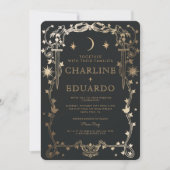 Soleil & Lune Golden Ivy Orament Faire-part de mar (Devant)