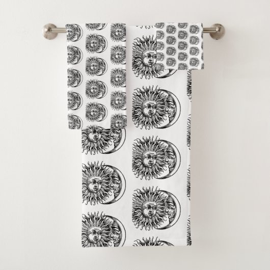 Soleil médiéval et lune (En situation)