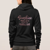Soleil mélangé à un petit ouragan sweat à capuche (Dos)