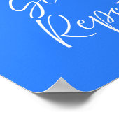 Soleil Mer Répéter Affiche Bleue | Prépa Côtière (Coin)