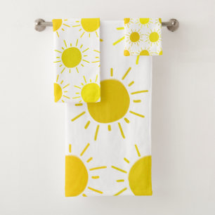 Soleil peint en jaune fantaisiste