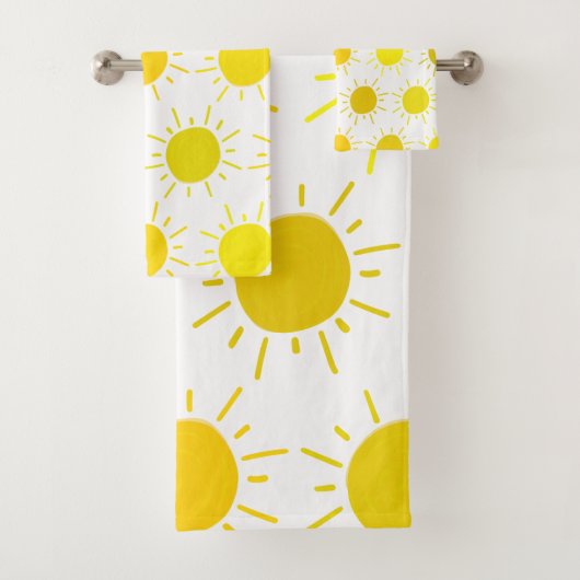 Soleil Peint Whimsical Jaune Sun (En situation)