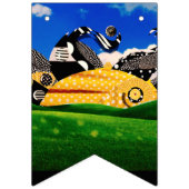 SOLEIL POLKA DOT banderole de faisceau (Premier drapeau)