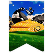 SOLEIL POLKA DOT banderole de faisceau (Troisième drapeau)