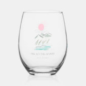 Soleil rose cet été verre de vin (Recto)