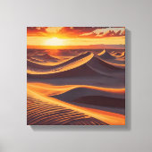 soleil rouge brillant dans l'affiche en toile de d (Recto)