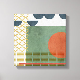 Soleil Rouge III Canvas Afdruk