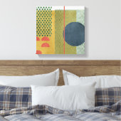 Soleil Rouge IV Canvas Afdruk (Insitu (Slaapkamer))