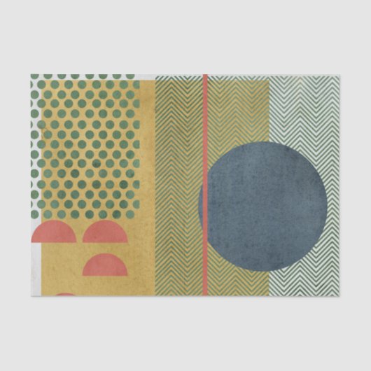 Soleil Rouge IV Tissuepapier (Voorkant)