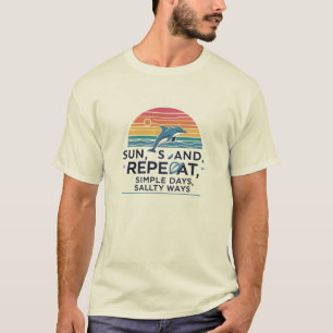 Soleil, Sable, Répéter – T-shirt Beach Vibes pour 