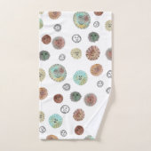 Soleil souriant Aquarelle Motif (Serviette à main)