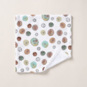 Soleil souriant Aquarelle Motif (Gant de toilette)
