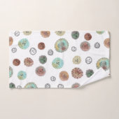 Soleil souriant Aquarelle Motif (Serviette à main)