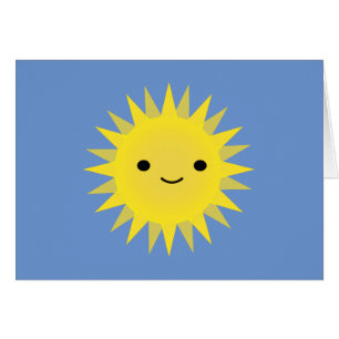 Soleil souriant Cute Kawaii