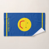Soleil souriant, visage joyeux (Serviette à main)