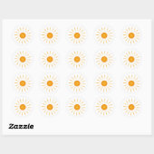 Soleil - Sticker rond Sun Classic (Feuille)