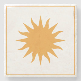 Soleil Sun Sonne Stenen Onderzetter