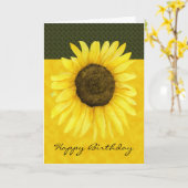 Soleil Sur Une Carte À Bâtons (Fleur jaune)