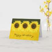 Soleil Sur Une Carte À Bâtons (Fleur jaune)