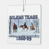 Solemn Tears toont de Cherokee Trail Keramisch Ornament (Links)