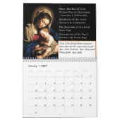 Solennités catholiques et Calendrier des fêtes (Jan 2027)