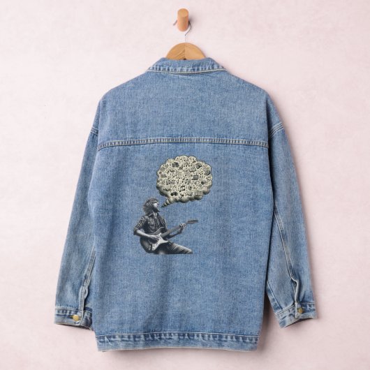 Solfeggio explosieve gitaar speler denim jacket (Hangar)