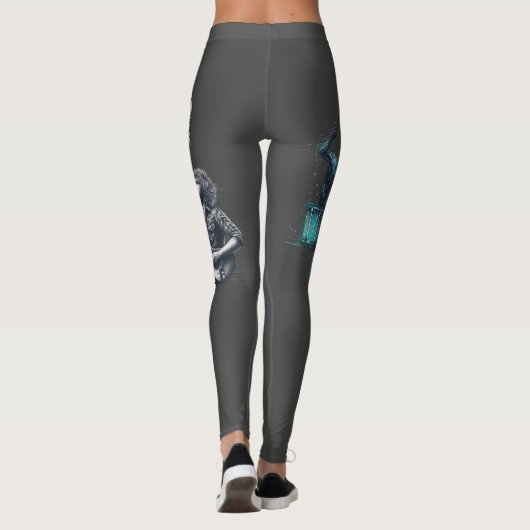 Solfeggio explosieve gitaar speler leggings (Achterkant)