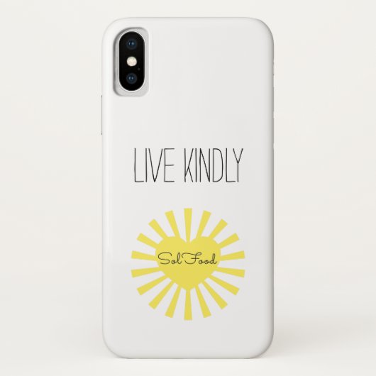 SolFood Collective Live Kindly Phone Case (Achterkant)