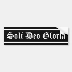 Soli Deo Gloria Bumpersticker