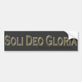 Soli Deo Gloria Bumpersticker (Voorkant)