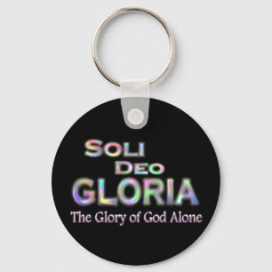 Soli Deo Gloria- regenboog Sleutelhanger