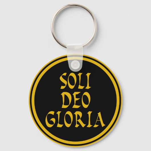 Soli Deo Gloria Sleutelhanger (Voorkant)