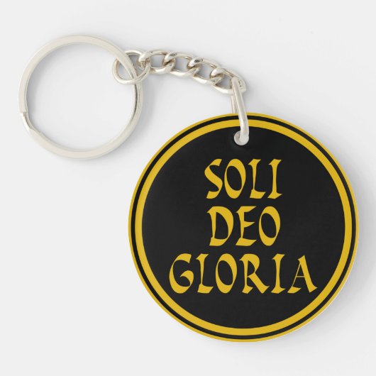 Soli Deo Gloria Sleutelhanger (Voorkant)