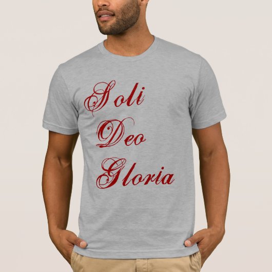 Soli Deo Gloria T-shirt (Voorkant)
