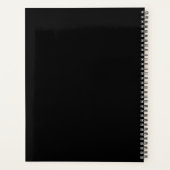 Solid All Black Custom 2024 2025 Planner (Achterkant)