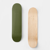 Solid Army Green Skateboard for Urban Street Style (Recto)