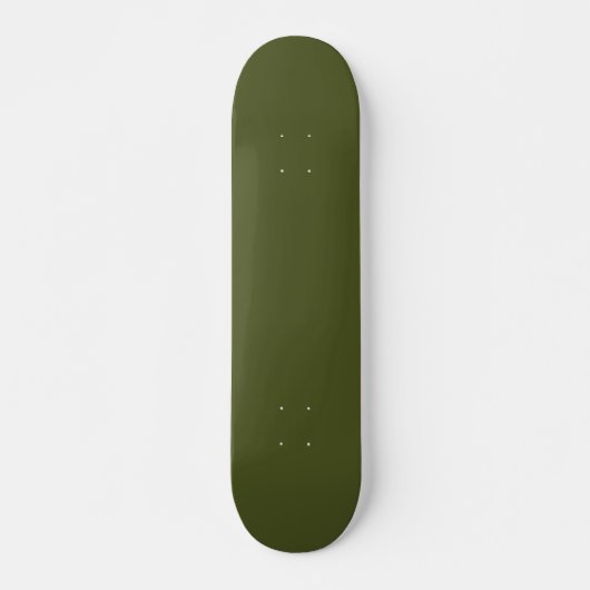 Solid Army Green Skateboard for Urban Street Style (Devant)