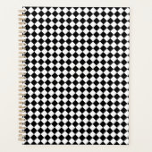 Solid Black and White Chevron Pattern Standard Planner (Voorkant)