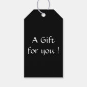 Solid Black Cadeaulabel (Voorkant)