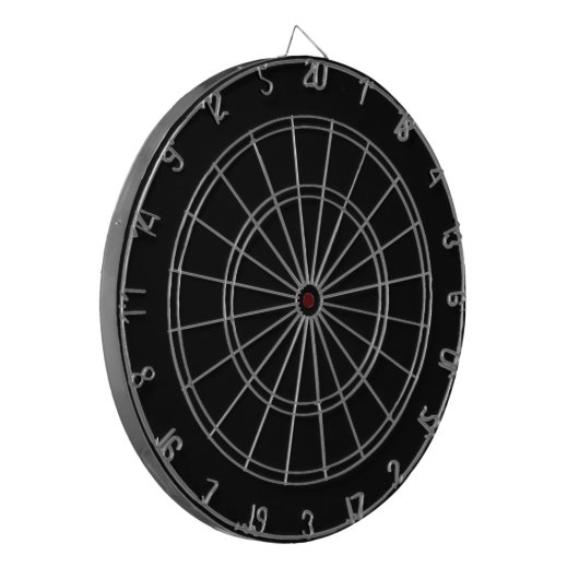 Solid Black dartboard Dartbord (Voorkant Links)