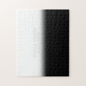 Solid Black en White Secret Message Persoonlijk Legpuzzel (Verticaal)