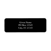 Solid Black Etiket (Voorkant)