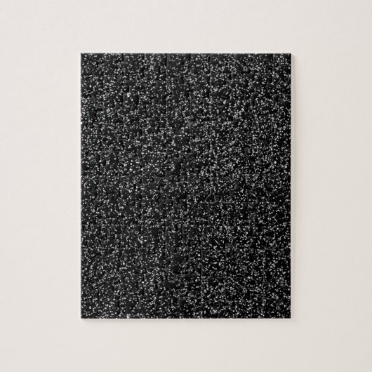 Solid Black Glitter Legpuzzel (Verticaal)