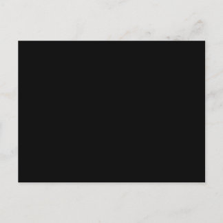 Solid Black kleur Briefkaart