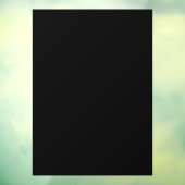 Solid Black Partial Transparent Design Raamsticker (Vel 3)